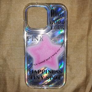 Holographic Star Phone Case - Pink